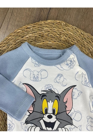 2d2b Hello Friends Alttan Çıtçıtlı Bereli Unisex 3lü Bebek Takım Açık Mavi