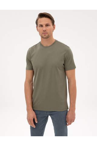 Pierre Cardin Erkek Haki Tişört Basic 50320102-vr027 Haki