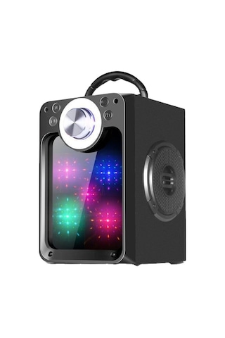 Led Işıklı Bluetooth Hoparlör Usb Sd Kart Aux Mikrofon Girişli Kablosuz Hoparlör