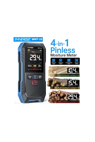 Fnırsı Wmt-10 Temassız Endüktif Ahşap Ve Duvar Nem Ölçer 17mm Derinlik