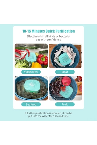Yunboo Ev Çekirdekli Kuru Meyve Sebze Temizleyici 4400mah: Pestisit Ve Mikrop Temizleyici, Otomatik Suyta Daldırılabilir, Beyaz