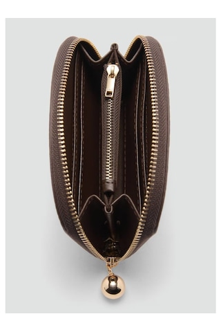 Mango Logolu Fermuarlı Suni Deri Cüzdan