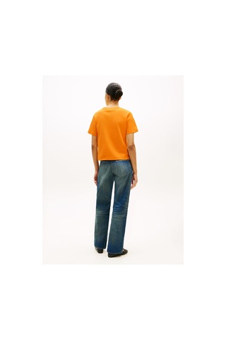 Boxy Interlock Ss C-nk Tee Turuncu