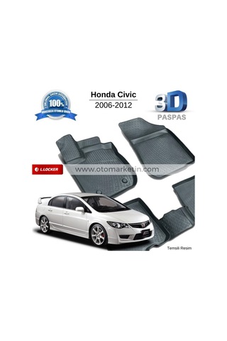 Honda Civic Sedan 3D Havuzlu Paspas 2006-2012