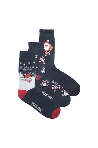 Jack & Jones Jacsanta Xmas Socks Giftbox Erkek Lacivert Çorap - 12221911