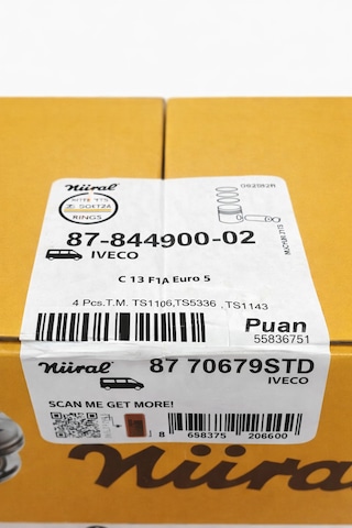 Iveco Fiat F1a Nürol Segmanlı Piston Takım Std 4 Adet 87 844900 02 1 Set