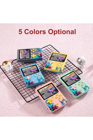 Vkemall G50 El Tipi Oyun Konsolu 3.0 İnç Renkli Ekran 500 Eski Oyun Av Bağlantısı Yeşil Kolleksiyel Oyun Desteği