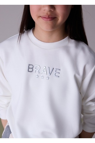 Mayoral Krem Kız Çocuk Sweatshirt 7423 Krem