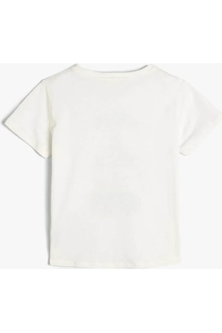 Koton Kız Çocuk T-shirt Beyaz 4skg10232ak 24yy59000537 Y5910 Beyaz