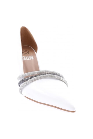 Dgn Ysf-07-23y Kadin Silver Taş Bantli Abiye Ayakkabi YSF-07-1563-R0198