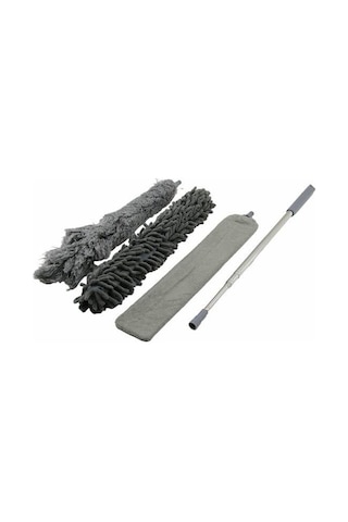 3 Başlıklı Teleskopik Mikrofiber Toz Alma Seti - 205 Cm Uzayan Saplı, Esnek Bükülebilir Tavan Ve Ulaşılması Zor Diğer