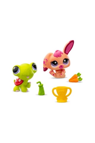 Hasbro Littlest Pet Shop 2'li Paketa 00587 G7 94-g7 95 Kaplumbağa-tavşan Minişler