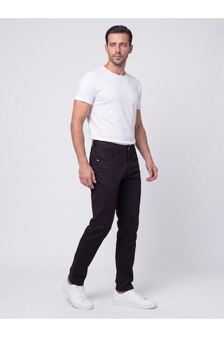 Siyah Dynamic Fit Erkek Chino Pantolon