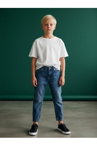 Zekids Erkek Çocuk Denim Pantolon-16656 Renkli