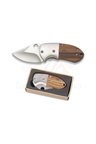 Browning Mini Kamp Çakı Ahşap Sap Kahverengi