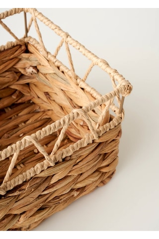 Bella Maison Vesna Dekoratif Sepet Naturel 25x18x14 Cm Ekru