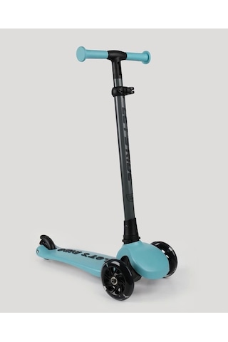 Let's Ride Two Işıklı Katlanabilir 3 Tekerlekli Scooter Turkuaz