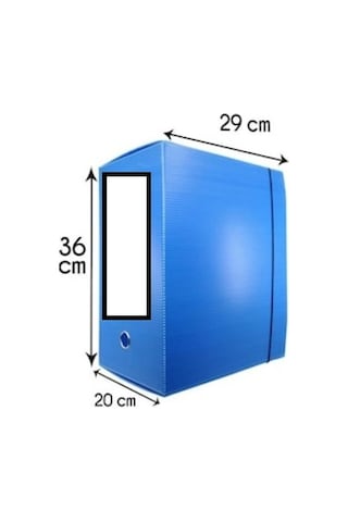 Saraoğlu Arşiv ve Proje Kutusu 29 x 36 x 20 CM Mavi 15 Adet