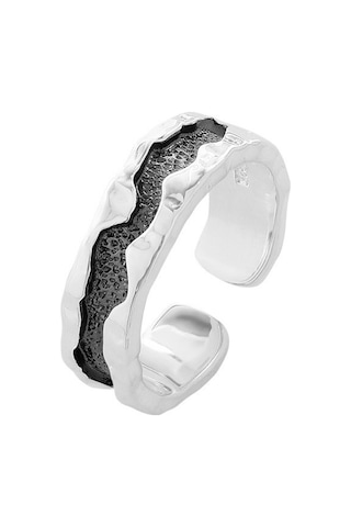 Soulader S925 Ayar Gümüş Lav Desenli Doğal Görünüm Nişan Yüzüğü Kadın Trend Elektrokaplama Moda Aksesuar Hediyelik Özel Gün Gümüş