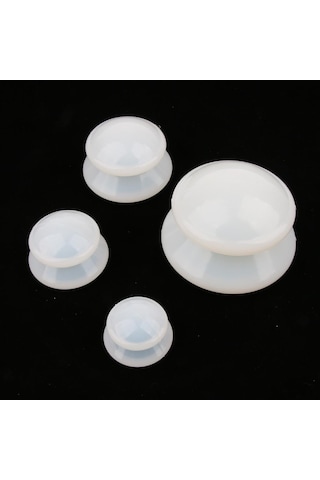 Homyl Kas Eklemi Için 4 Adet Saf Silikon Taşınabilir Beyaz