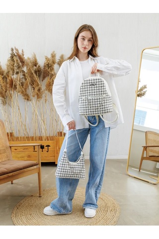 Kari Şehir A5 Deri Sırt Çantası 463477532 Sütlü