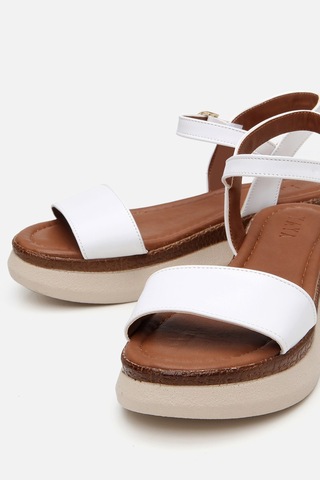 Yaya By Hotiç Kadın Beyaz Comfort Düz Sandalet