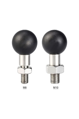 Springsun Motorsiklet Geribakış Aynası Bağlantı Parçası - Paslanmaz Çelik M8/m10 Somun Topu, Telefon Tutucu Ve Spor Kamera Sabitleme Uygulaması