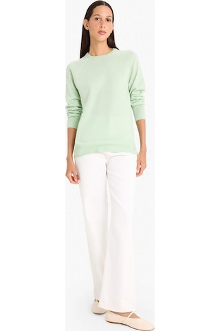 Defacto Relax Fit Bisiklet Yaka Basic Düz Triko Kazak I6913az25wngn1053 Yeşil