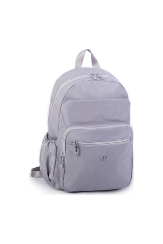 Nas Bag Büyük Boy Unisex Hafif Ve Su Geçirmez Çok Gözlü Sırt Çantası Gri