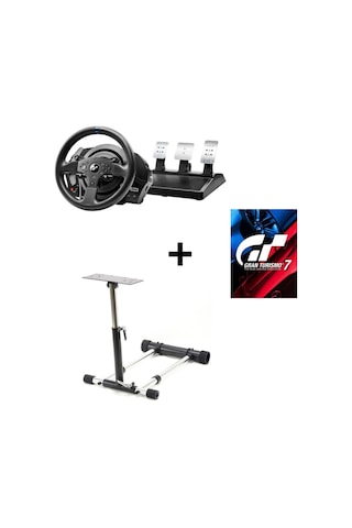 Thrustmaster T300 Rs Direksiyon Seti + Direksiyon Standı Set + Gran Turismo 7 Ps4 Oyunu