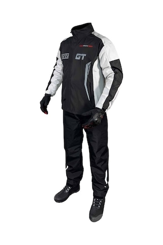 Forte Gt Premium Yağmurluk Takımı Gri Siyah