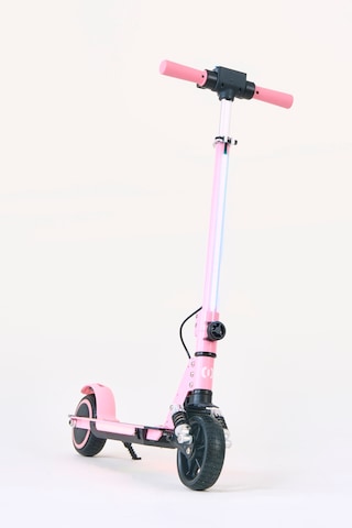 Elektrikli Çocuk Scooter 130w 3 Kademe Hız Ayarlanabilir Gidon Uzun Menzil Koruma Seti Hediye Pembe