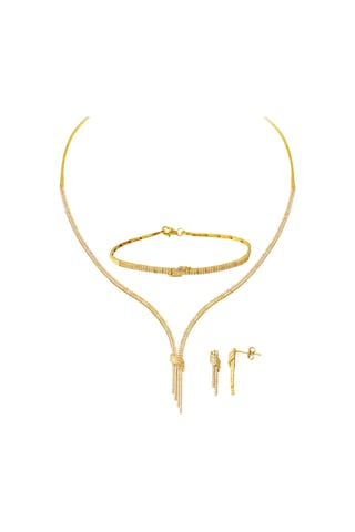 Bilezikci Kemerli Sarkıt Su Yolu Altın Takı Seti