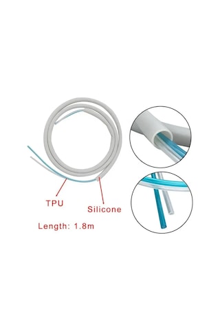 Diş Hava Su Püskürtme Üçlü 3 Yollu Şırınga Tüpü Diş 3 Yollu Tabanca Silikon Tüp Hortum Diş Hekimi Dişçi Sandalyesi Aksesuarları