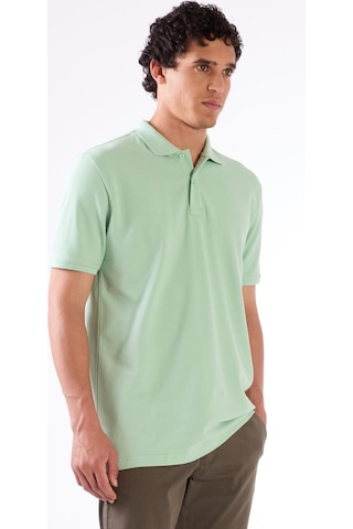 Dufy Mint Yeşili Polo Yaka Pamuklu Düz Renk Slim Fit Erkek T-shirt Mint Yeşili
