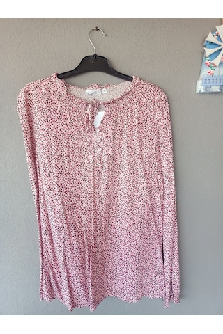 Butik Ayvitrin Kadın Bluz Gömlek Pıtırcık Bordo