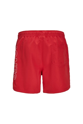 Jack & Jones 12253118 Jpstfiji Jjswim Double Logo Sn Ly Kırmızı 001