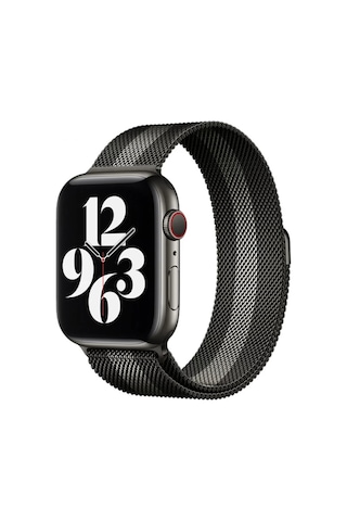 Buradabulabilirsin Watch 38mm Uyumlu Metal Mıknatıslı Kordon - Siyah-beyaz Bbz