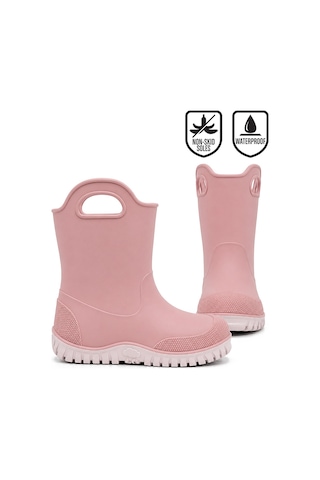 Deno Kids Denokids Kız Çocuk Pembe Renk Su Geçirmez Yağmur Botu 24-33 N Çok Renkli