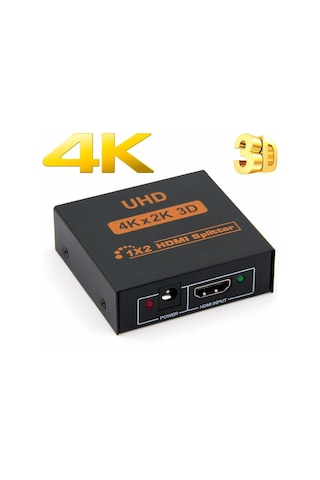 TriLine 4K Ultra HD 3D 2 Port HDMI Splitter Çoğaltıcı