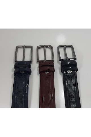 Fiyra 3991 Rugan Üst Sınıf Hakiki Deri Lazer İşlemeli Erkek Kemer Bordo