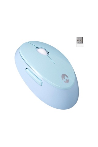 Everest Round Km-6282 Renkli Tuşlu Mavi Kablosuz Q Multimedia Klavye + Mouse Set Optik