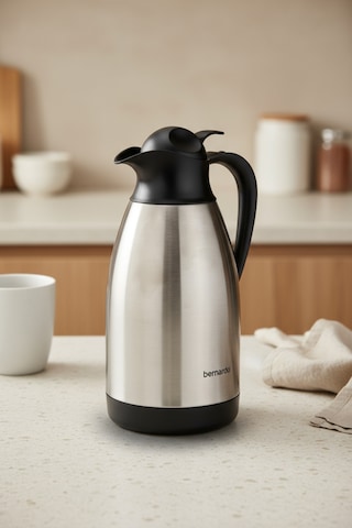 Bernardo Grandio Çelik Termos Inox 2 Litre Gümüş - Gri