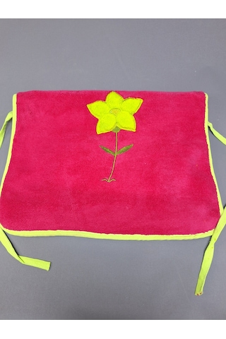 Peluş Mutfak Önlüğü / Su Geçirmez Pembe / Yeşil Pembe Yeşil