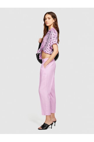 Sisley Keten Yanları Elastik Önü Pileli Pantolon Kadın Sarı Pantolon - 324p4aghlf00s