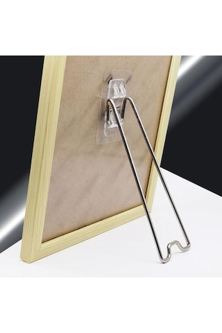 1 Takım Güvenilir Fotoğraf Çerçevesi Standı İz Yok Masaüstü Resim Braketi L