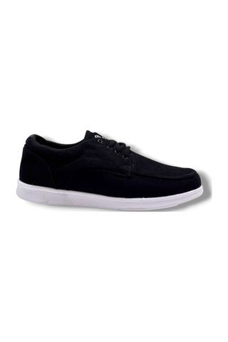 Dakırs 023-26 Keten Anatomik Casual Bağcıklı Erkek Ayakkabı Siyah