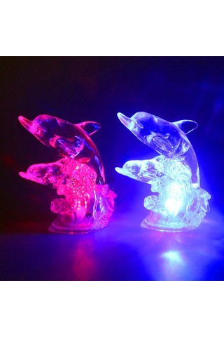 Sevimli Yunus 7 Renk Led Gece Lambası Dekorasyon Gece Lambası Çocuklar Çocuklar Hediye
