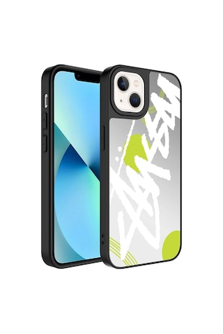 Apple Uyumlu iPhone 13 Kılıf Aynalı Desenli Kamera Korumalı Parlak Zore Mirror Kılıf