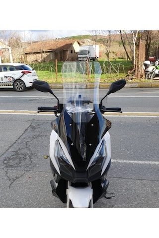 Motocam Volta Apec Apx7 Ön Cam 2025-2026 Model 78cm Şeffaf Renkli 4mm Uzun